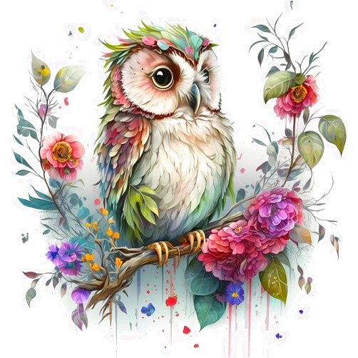EIBEILI Diamond Painting Kits for Adults, Cute Owl Diamond Art for Beginner DIY Round 5D Paint with Diamonds Pictures Gem Full Drill Diamond Dots Kits for Home Wall Decor Gifts 12x12 inch