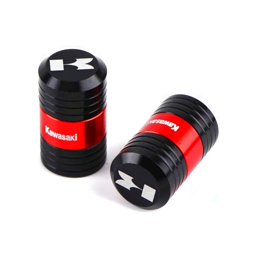 CONGCASE Motorcycle CNC Aluminum Tire Valve Air Port Stem Cover Cap Plug Compatible with Kawasaki Ninja 400 650 250 Z400 Z650 Z750 (Color : Red)