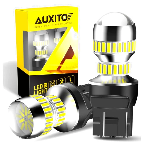 AUXITO Upgraded 7440 7443 LED Bulbs for Reverse Lights T20 7441 7444 LED Replacement Light Kit for Backup Tail Brake Signal Parking DRL Lights, 6000K Xenon White