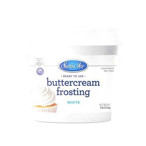 Satin Ice White Buttercream Frosting - 3lb - Pail