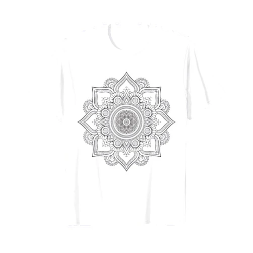 T-shirt to paint for kids designs & coloring Mandala to paint & color in for children T-Shirt