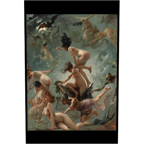 Jennifer Scott Witches going to their Sabbath by Luis Ricardo Falero | Witchy Notebook | Book of Shadows | Dream Journal