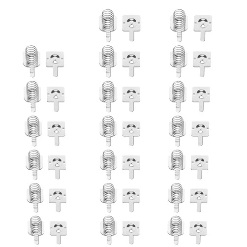 LifHap 20 Pairs AA AAA Batteries Metal Battery Spring Contact Plate Replacement for Remote Control Battery Charger