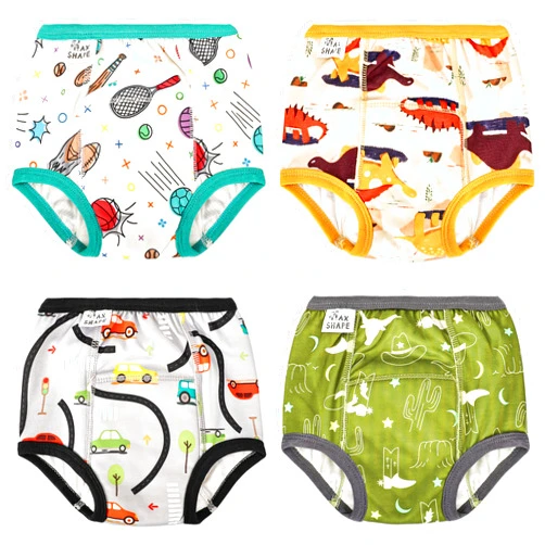 Max Shape 6 Pack Potty Training Underwear for Boys,Washable Baby Boy Toilet Training Pants Training Underwear Fit 2T-6T