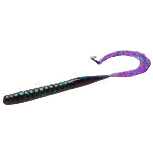 Zoom Bait Magnum II Worm-Pack of 20 (Junebug, 9-Inch)