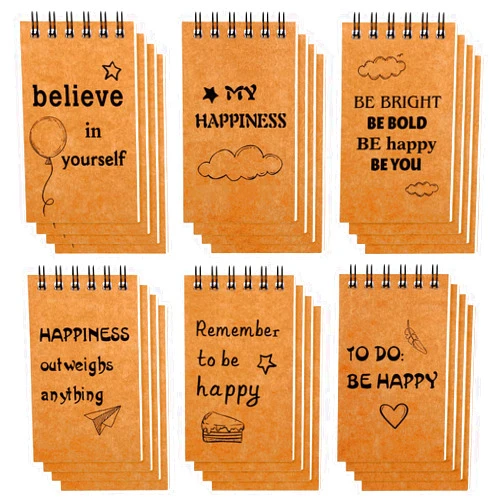 Outus 24 Pack Inspirational Notebooks 2.5