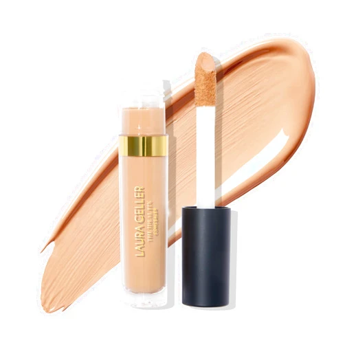 LAURA GELLER NEW YORK The Ideal Fix Concealer - Light - Buildable Medium to Full Coverage Liquid Concealer - Covers Under Eye Dark Circles & Blemishes - Long-Lasting