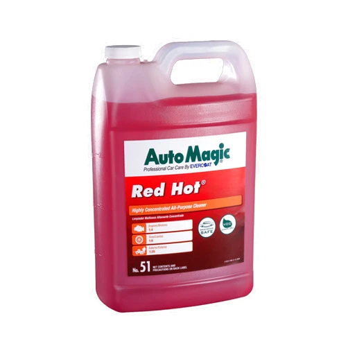 Auto Magic Red Hot All-Purpose Cleaner - Heavy-Duty Cleaner for Exterior - 128 Fl Oz