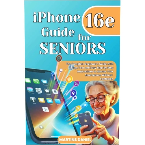 Martins Daniel iPhone 16e guide for Seniors: The Complete Beginner’s Guide with Large Text and Easy Step-by- step Instructions to Master your Smartphone Without Confusion