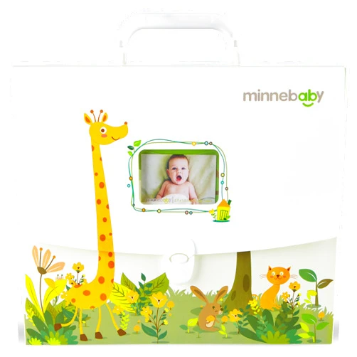 Minne Baby Document Organizer, Baby Briefcase with 9 Folders