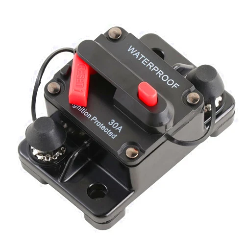 ULTECHNOVO Circuit Breaker with Manual Reset auto Reset Circuit Breaker 50 amp Breaker 50 amp Circuit car Audio Circuit Breaker 30 amp Breaker dc Inverter Marine Switch Mini 50a Power Cable