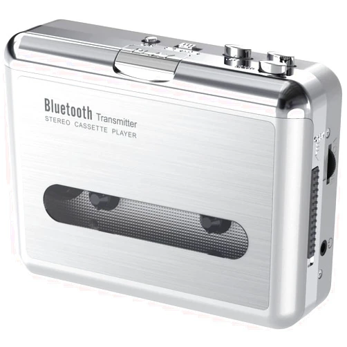 Mersoco Wireless Cassette Player Tape Bluetooth Walkman, Compact Audio Music Player Bluetooth Output to Headphone/Speaker, Portable Pocket Tape Player for Entertainment, Leisure Sports, Travel