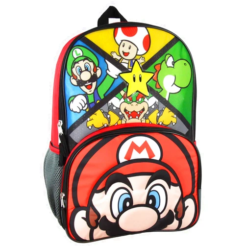 Bioworld Super Mario Boy's Front Tap Activated LED Light Up 16