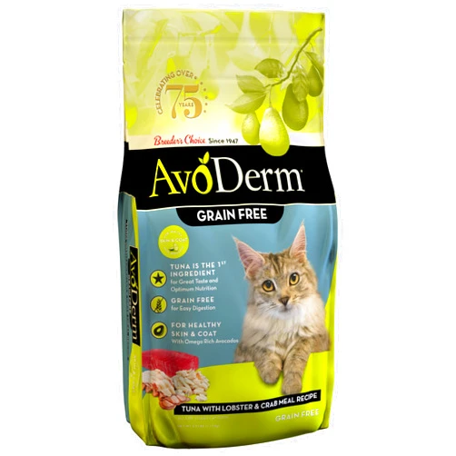 AvoDerm Grain Free Tuna with Lobster & Crab Meal Dry Cat Food, 2.5lb bag
