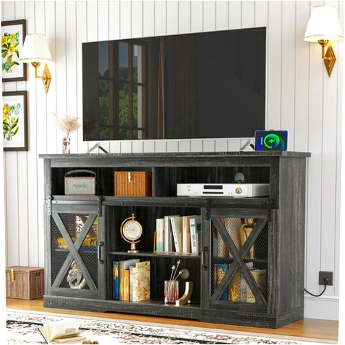 Xilingol Farmhouse Style TV Stand for 65+ Inch TV, 34