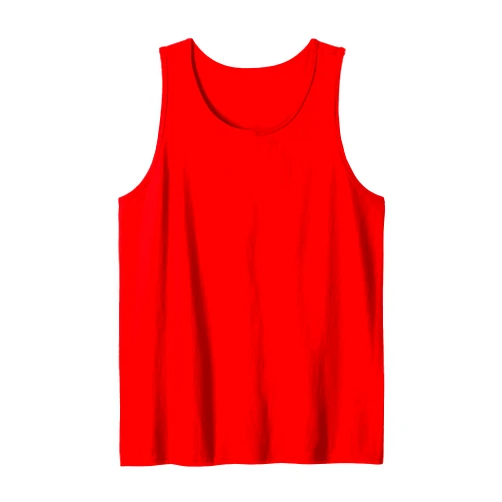 Cool Devil , Devil Laughing in Red and Yellow Tank Top