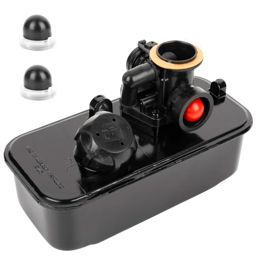 BlueStars 494406 Fuel Tank and 795477 Carburetor - Replacement for BS 498809 498809A 795469 794147 699660 794161 498811 Carb with Primer Bulb
