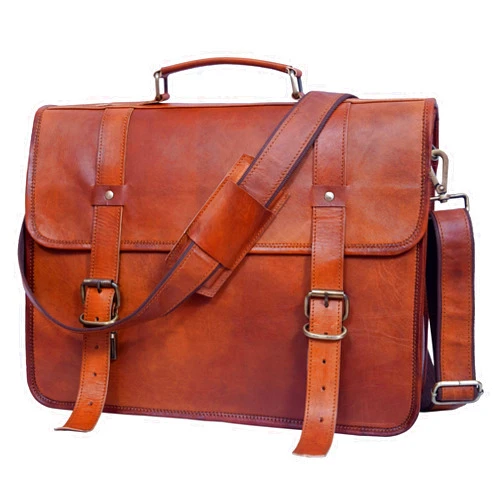 JINALEXIA LEATHER Leather Messenger Bag for Men and Womens Briefcase Vintage Handmade Leather Satchel Laptop Computer Office Shoulder Bag
