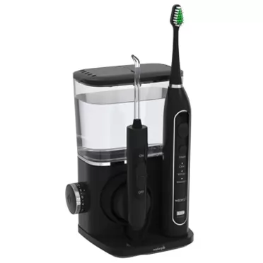 Waterpik CC-01 Complete Care 9.0 Sonic Electric Toothbrush + Water Flosser, Black