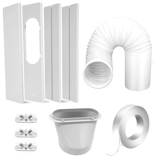 FFXWTSF Portable Air Conditioner Window Kit with 5.9” Exhaust Hose, Adjustable Universal Window Seal for AC Unit…