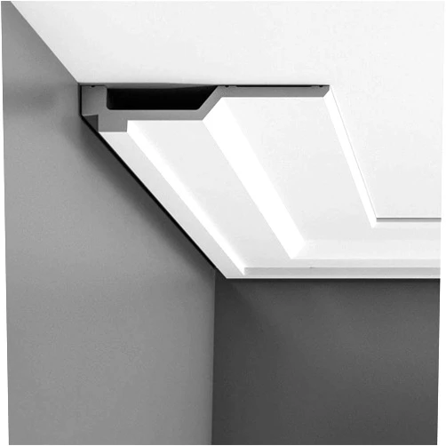 Orac Decor | High Density Polyurethane Crown Moulding | Primed White | 4in Sample Piece | C354
