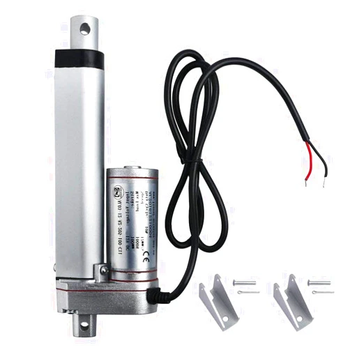 WREOW Multi-Function Electric Stroke Linear Actuator with Mounting Bracket DC12V 4 Inch 1000N (225 lb) Maximum Lift 12mm/s for Recliner Lift Massage Bed Sofa