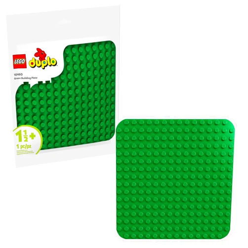 LEGO DUPLO Green Building Plate - 16x16 Stud Learning and Educational Building Toy for Toddlers, Preschool, Boys and Girls, Ages 1.5+ - Gift Ideas for Birthdays - 10460