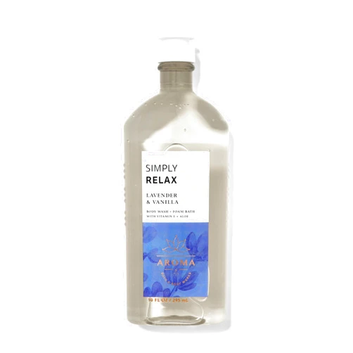 Bath & Body Works Aromatherapy Sleep - Lavender + Vanilla Body Wash & Foam Bath, 10 Fl Oz