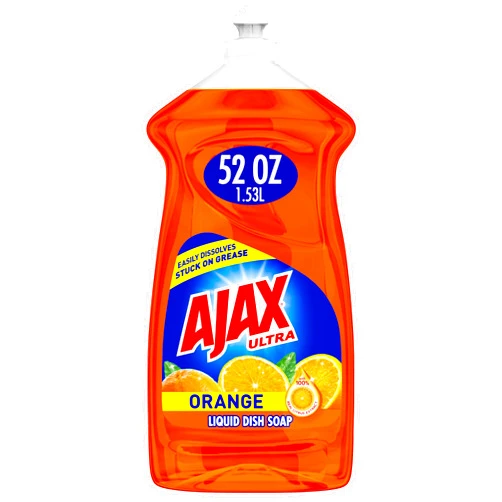 Ajax Triple-Action Dishwashing Liquid, 52 Oz, Orange