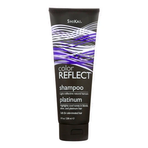Shikai Color Reflect Platinum Shampoo (8oz, Pack of 2) | Highlights Cool Tones in Blonde, Gray & Platinum Hair | Gentle Cleanser Leaves Hair Shiny