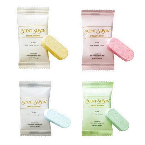 Scent Si Bon L'Ombre Luxury Scented Foaming Hand Soap Tablets, 4 Count, Makes 4 x 8.5oz Bottles, Fragrance Inspired By Baccarat Rouge 540, Dior Sauvage, Chanel N°5, Creed Aventus