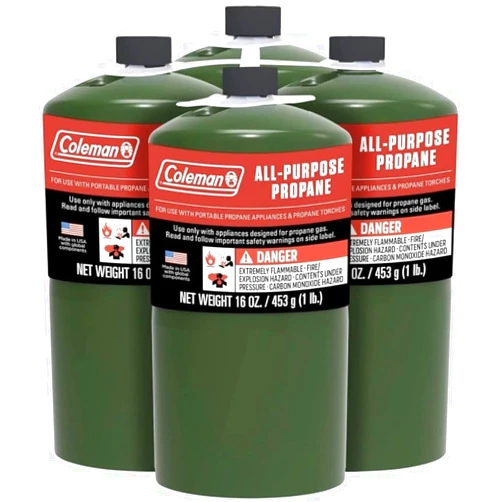GENERIC Camping Propane 16 ounces Replacement Fuel Gas Cylinders (4 Pack)
