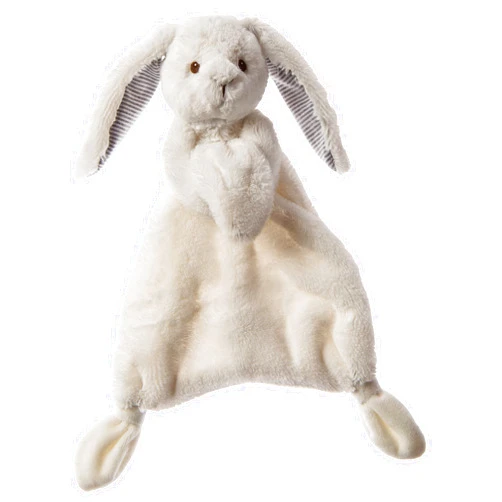 Mary Meyer Lovey Soft Toy, Silky White Bunny, 13