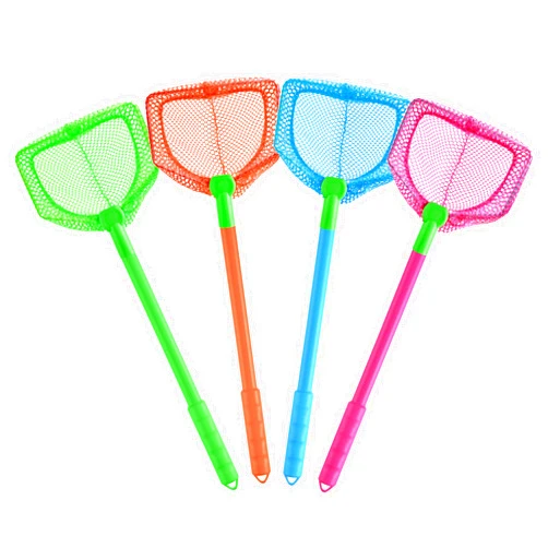 SAYAYA 4 Pieces Fishing Nets Bug Net Beach Nets Catch Butterflies Nets Butterfly Net for Kids Small Net for Garden Outdoor