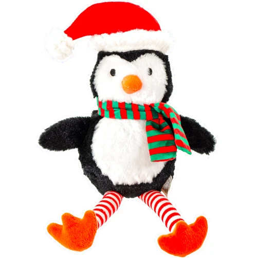 Giftable World Holiday Plush Pet Toy Fun for Christmas Designs with Squeaker Dog Chew Toy (13