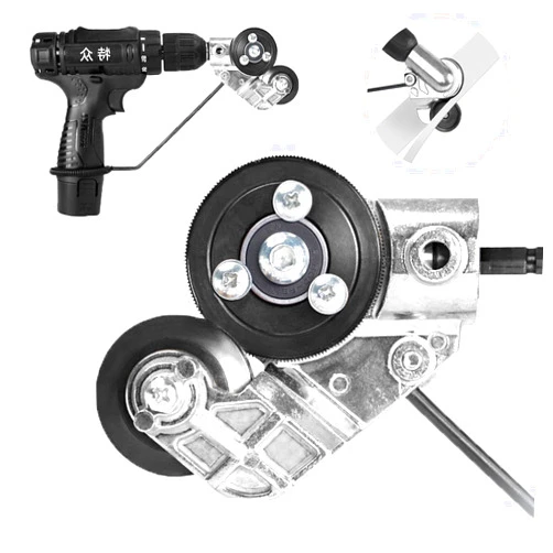 Xitumaoyi Metal Nibbler Drill Attachment for Aluminum, Steel, Iron - Sheet Metal Cutter Tool Adapter, Fits Cordless & Corded Drills