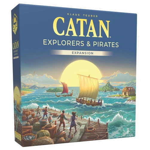 CATAN Explorers & Pirates Board Game Expansion (6th Edition) Embark on New Adventures, Strategy Game for Kids & Adults, Ages 12+, 3-4 Players, 90 Minute Playtime, Made by Catan Studio