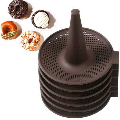 LYHSIERK Silicone Donut Mold for Baking,Silicone Molds 6 Doughnuts Food Grade Non-Stick for Bagel and Doughnut Cake Set of 6