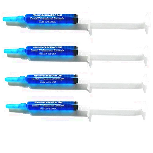 White Teeth Global Remineralization Gel Remineralizing and Reduces Teeth Sensitivity After Teeth Whitening Treatment - 4 Syringes of Gel