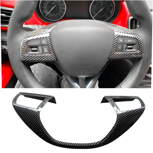 YOCTM ABS Black Carbon Fiber Look Cover Trim Decorative Strip for Maserati Levante 2016 2017 2018 2019 2020 2021 Ghibli 2014 2015 2016 2017 2018 2019 2020 2021 Interior Sets
