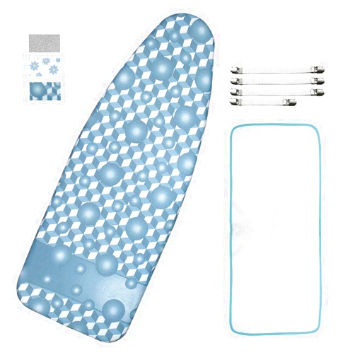 Dalykate Extra-Wide Ironing Board Cover and Pad Replacement with Scorch and Stain Resistant Thick Padding and Elasticized Edge 18