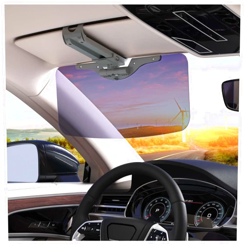 Fazipu car visor extender sun blocker,car sun visor extender, Adjustable sun visor extender Easy to Install, clip on car sun visors, sun visor extender for car, Universal Visor Extension for Car Visor (Grey)
