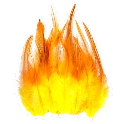 Wanruida 200pcs 5-7 Inches Yellow Saddle Hackle Rooster Feather for Crafts Natural Pheasant Neck Feathers DIY Pendant Earrings Dream Catcher