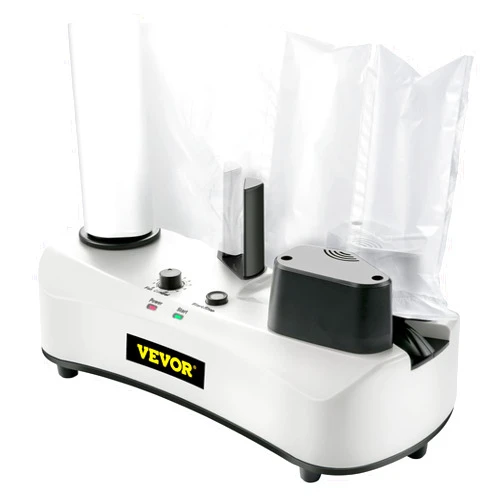 VEVOR Air Cushion Machine, Sealing Speed 7.2-7.8 ft/min Air Pillow Machine, 110V Air Pillow Packaging Machine, Portable Air Cushion Wrap Machine for Inflatable Packaging+164 ft/50 m Test Film