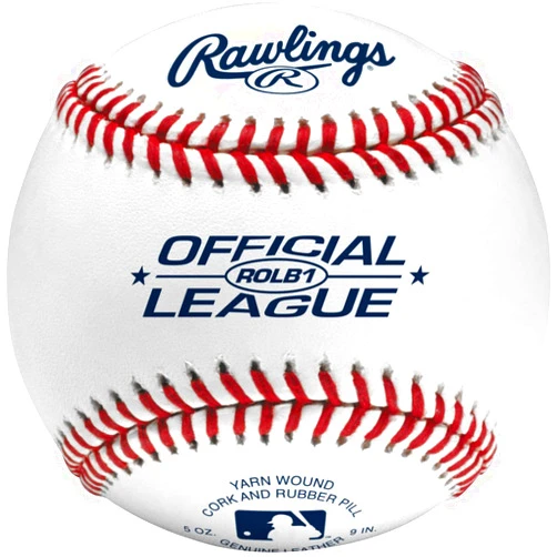 Rawlings | Official League Baseballs | Competition Grade | ROLB1 | Youth/14U | Game/Practice Use | Multiple Count Options