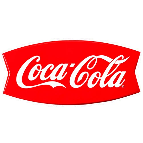 Retro Planet.com Coca Cola Fishtail Embossed Look Vinyl Stickers, Coca-Cola Peel and Stick Decals, Laptop, Car, Locker, Notebooks, Planners, Water Bottles (Set of 2), 5 x 2.3 in