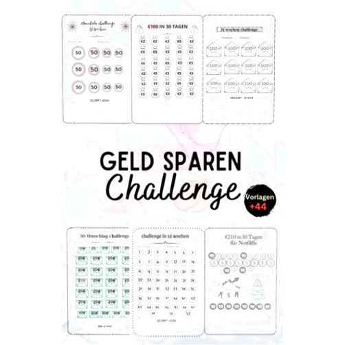 M Jacks Sparplan Geld Sparen Challenge Buch: budget planner challenge deutsch : +44 vorlagen 98 Sparchallenges täglich Monatlicher und wöchentlicher Geld Sparen ... Für deine finanziellen Ziele (German Edition)