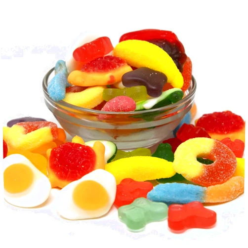 Farmhouse Preserve Gummi Mania Party Mix - 5lbs (9 Types) Bulk Gummy Candy Red and Blue Raspberries, Worms, Frogs, Butterflies, Strawberries, Turtles, Bananas and Eggs