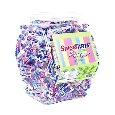 Sweet Tarts SweeTarts Candy Bulk Pack of 275 Pieces | Individually Wrapped Hard Candies in Reusable Plastic Tub | 4.85 Pounds of Sweet Tarts