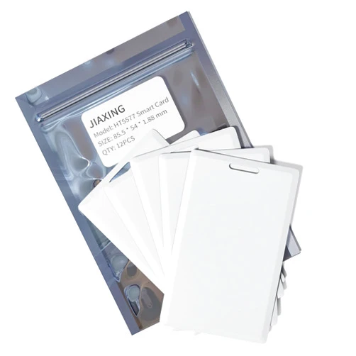 Jiaxing 12 PCS T5577 Thick Smart Cards, Contactless 125khz RFID Rewritable Proximity Clamshell Weigand Prox Card, Compatible with 1386 1326 H10301 Format Readers and Keyless Entry Access Control Systems